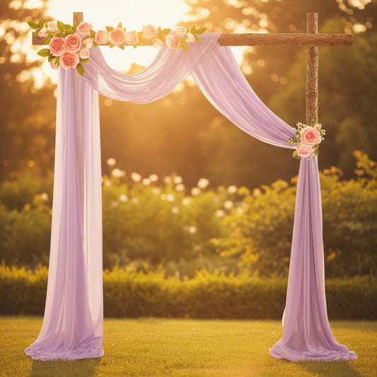 Elegant Wedding Arch Drapery
