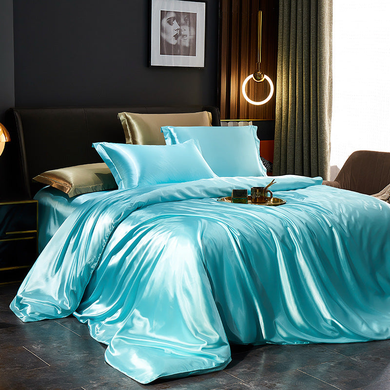 Elegant Silk Satin Bedding Ensemble