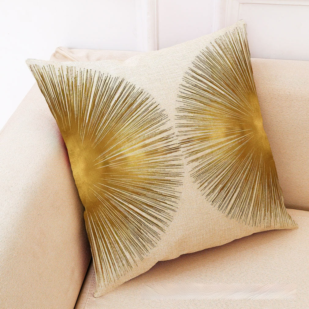 Autumn Leaves Cotton-Linen Cushion Cover
