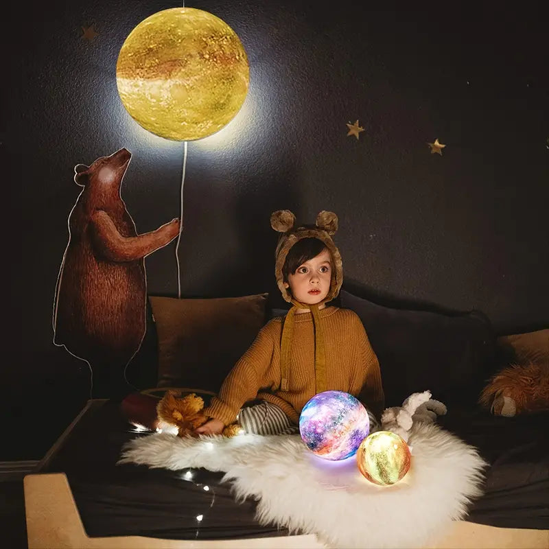 Lunaria 3D Moon Light with 16-Color Remote
