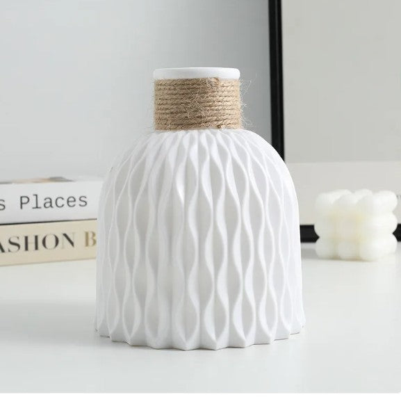 Sculpted Porcelain-Look Heritage Vase