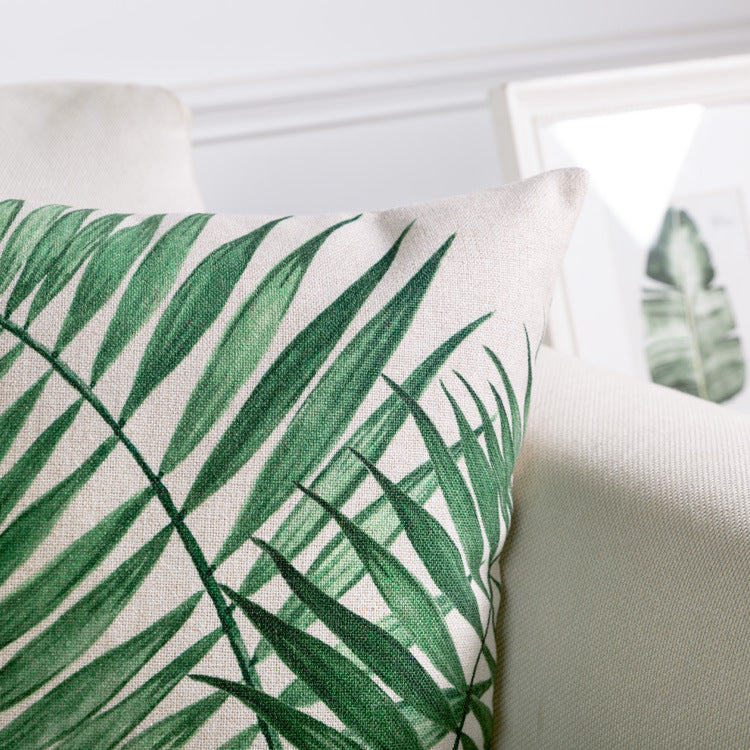 Green Tropics Cushion Cover