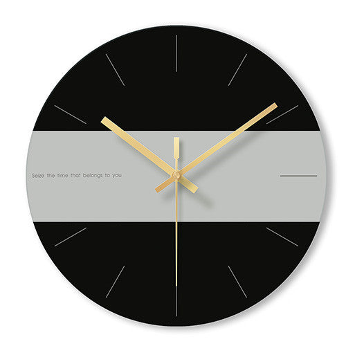 Sleek Glass Round Wall Clock