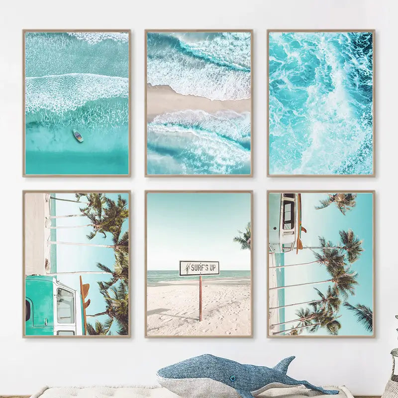 6-Piece Coastal Canvas Art Set