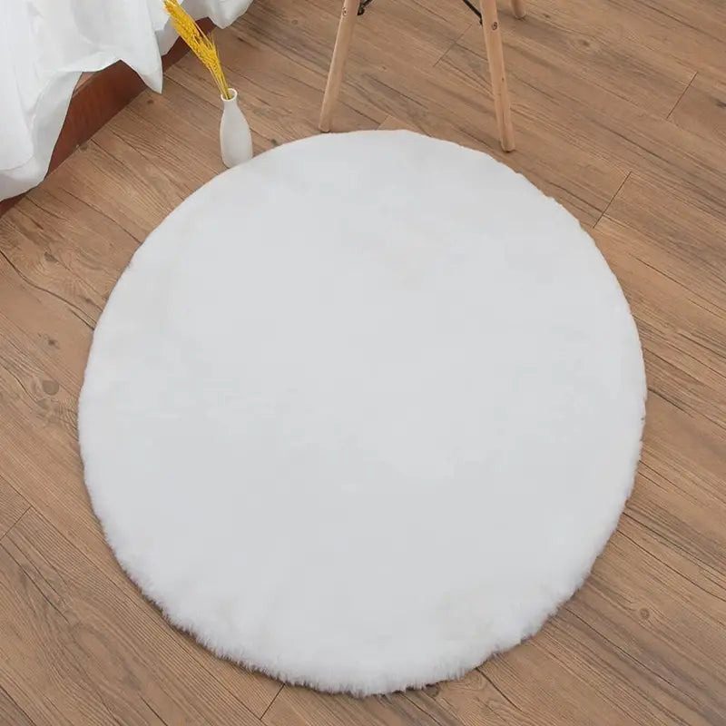 Luxe Faux Fur Bedroom Accent Rug