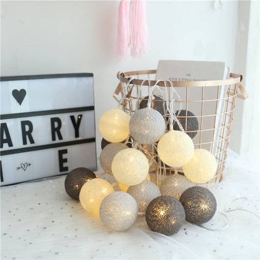 Cotton Glow LED Lantern Strings