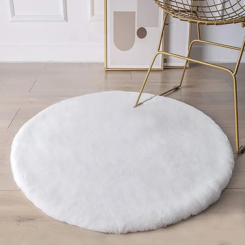 Luxe Faux Fur Bedroom Accent Rug