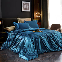 Elegant Silk Satin Bedding Ensemble