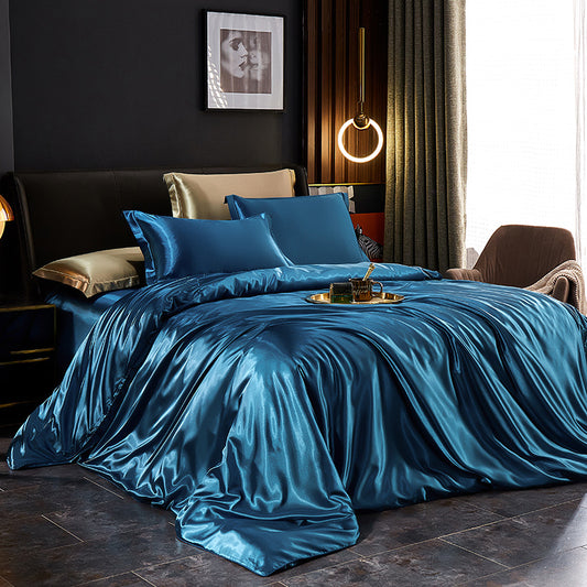Elegant Silk Satin Bedding Ensemble