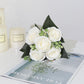 Silk 5-Rose Wedding Bouquet
