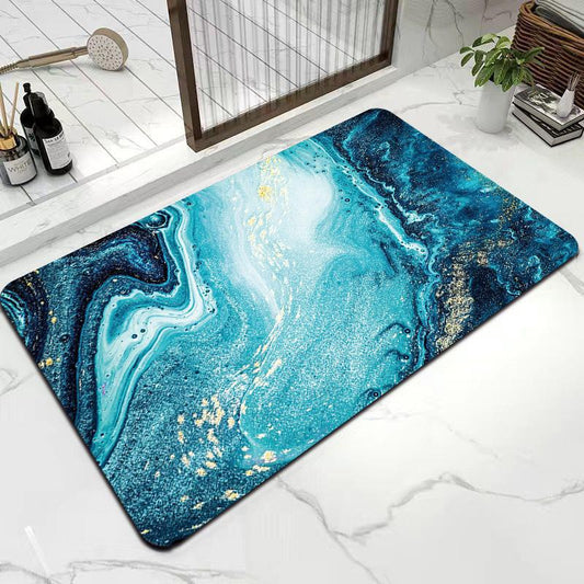 Marble Essence Diatomite Mat - Anti-Slip Quick-Dry