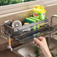 Wall-Mounted Rag Storage with Drain