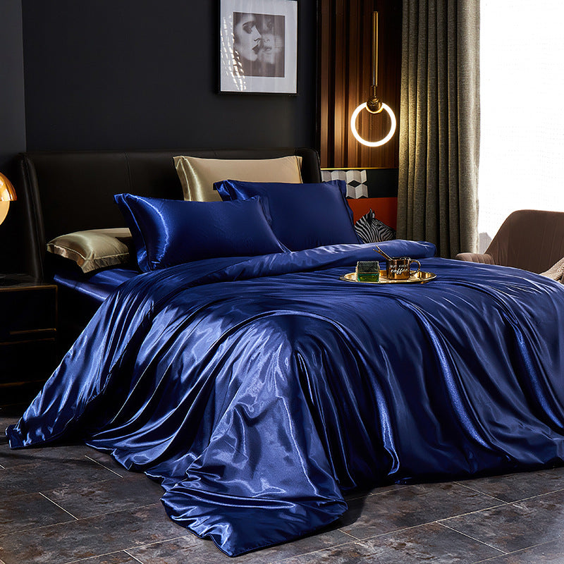 Elegant Silk Satin Bedding Ensemble