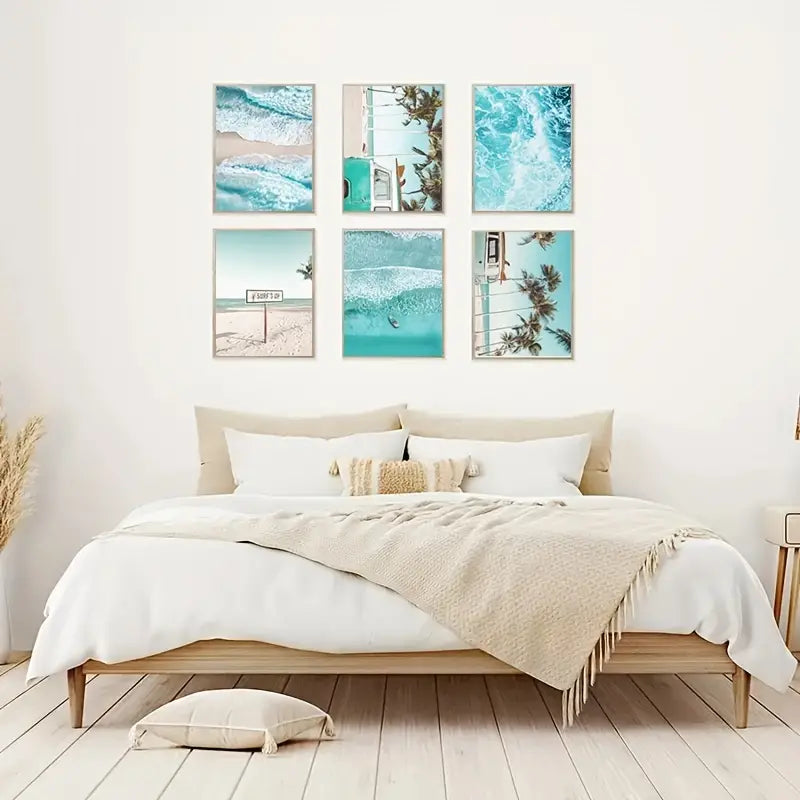 6-Piece Coastal Canvas Art Set