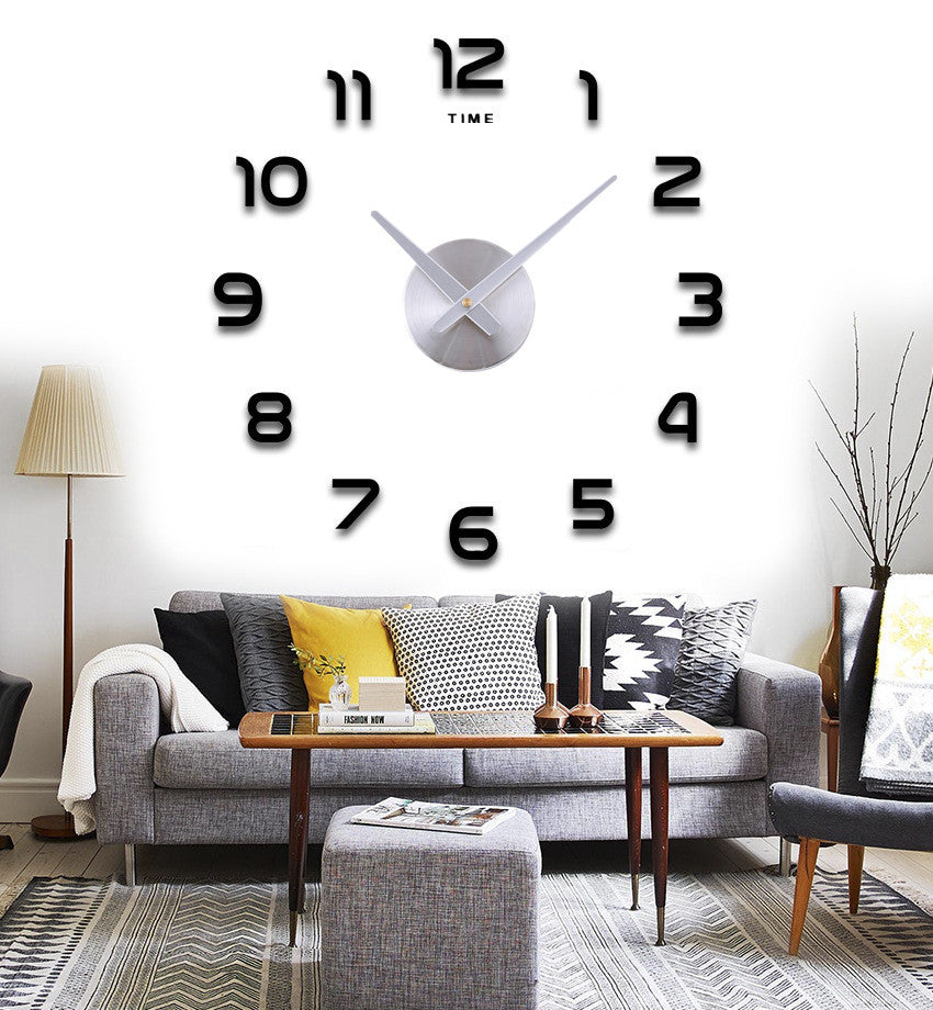 Chic DIY Acrylic Mirror Wall Clock