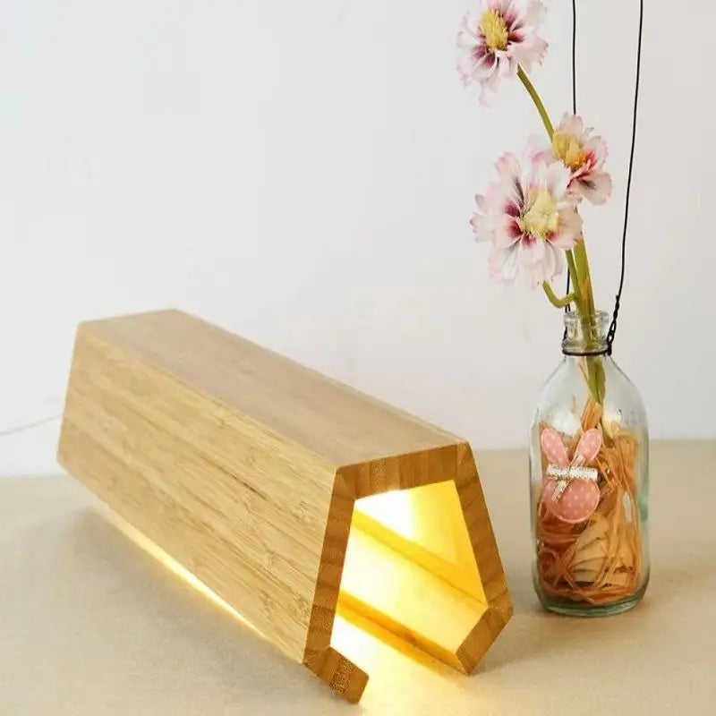 Scandinavian Bamboo Night Light