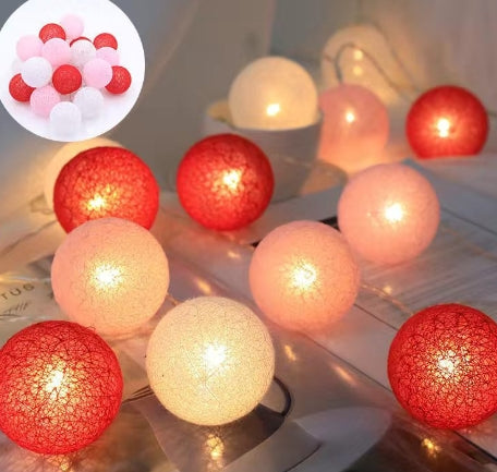 Cotton Glow LED Lantern Strings