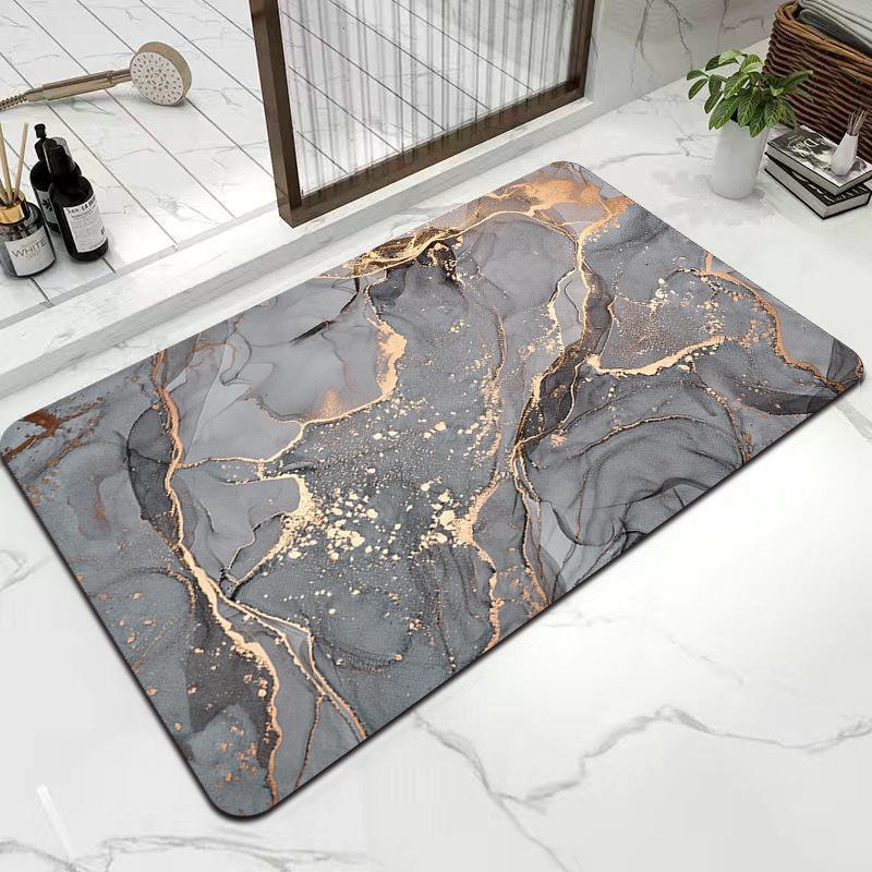 Marble Essence Diatomite Mat - Anti-Slip Quick-Dry