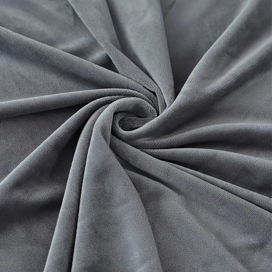 Gray Velvet Stretch Sofa Cushion Cover