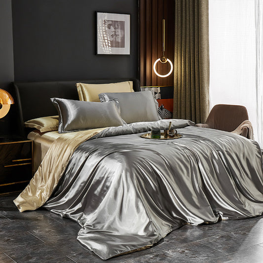 Elegant Silk Satin Bedding Ensemble