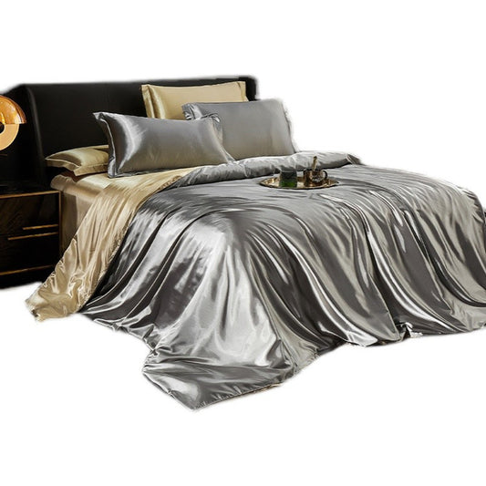 Elegant Silk Satin Bedding Ensemble