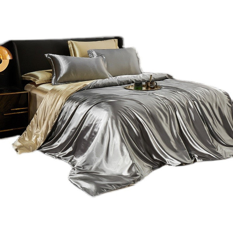 Elegant Silk Satin Bedding Ensemble