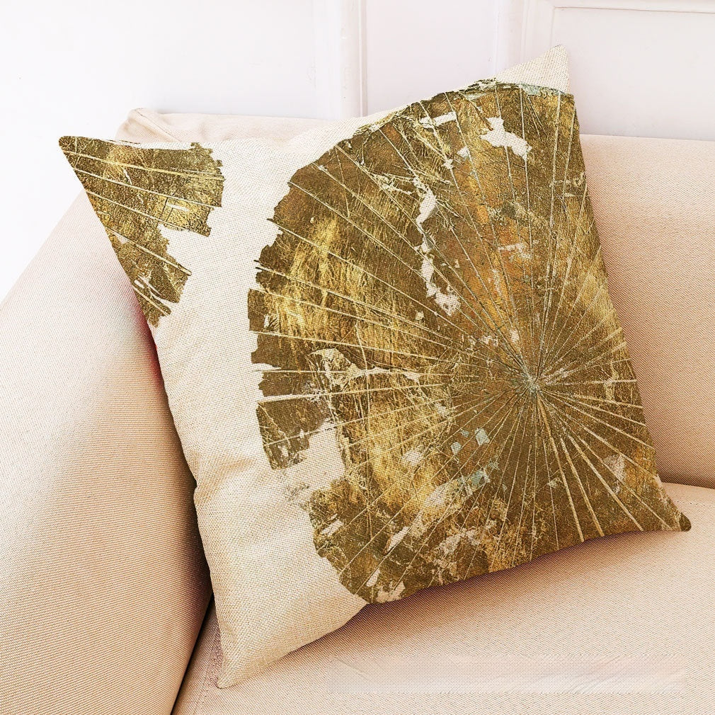 Autumn Leaves Cotton-Linen Cushion Cover