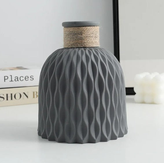 Sculpted Porcelain-Look Heritage Vase
