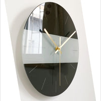 Sleek Glass Round Wall Clock