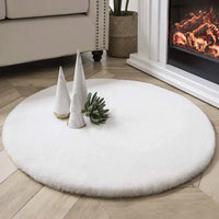 Luxe Faux Fur Bedroom Accent Rug