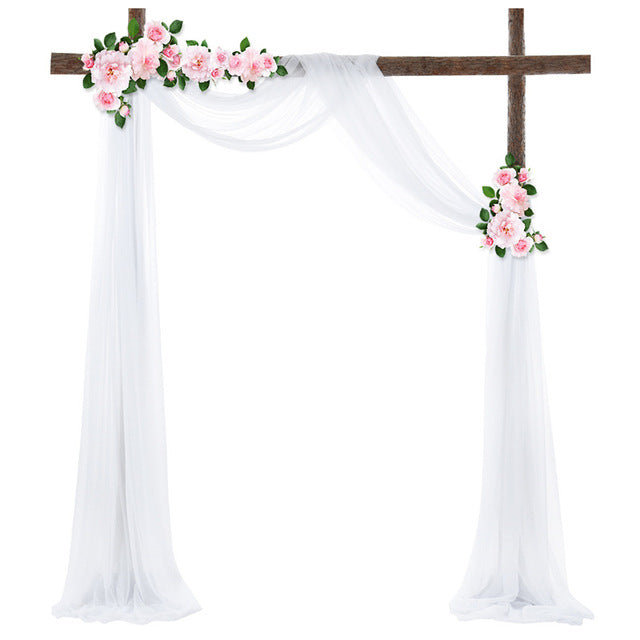 Elegant Wedding Arch Drapery
