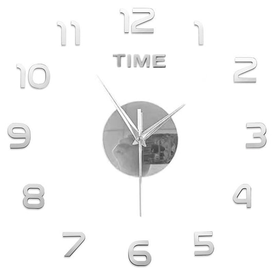 Chic DIY Acrylic Mirror Wall Clock