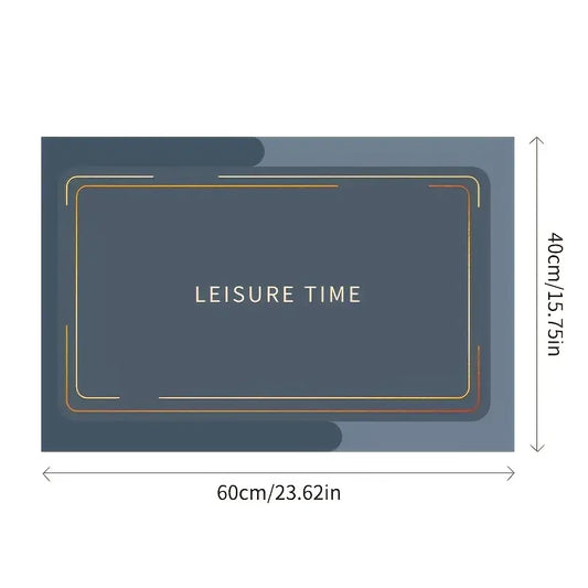 Absorbent Bath Mat - Non-Slip Modern Floor Mat