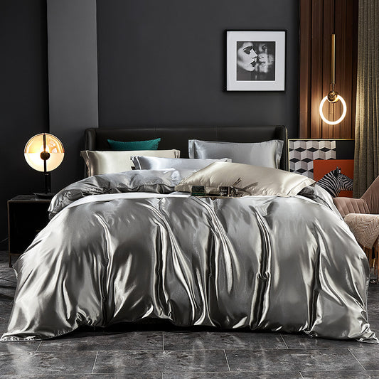 Elegant Silk Satin Bedding Ensemble
