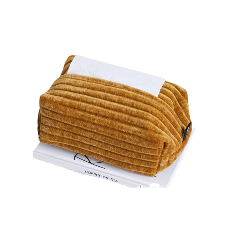 Elegant Velvet Jacquard Tissue Holder