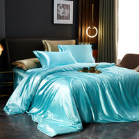 Elegant Silk Satin Bedding Ensemble