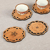 Bamboo Lotus Tea Coasters