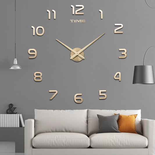 Chic DIY Acrylic Mirror Wall Clock