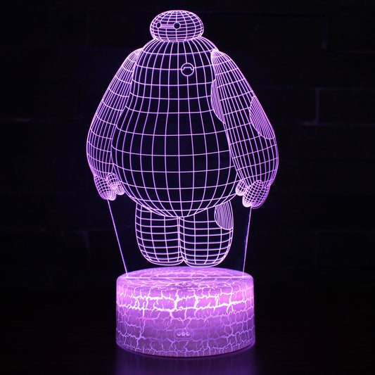 3D Magic Night Lamp - Baymax & Bear with Remote