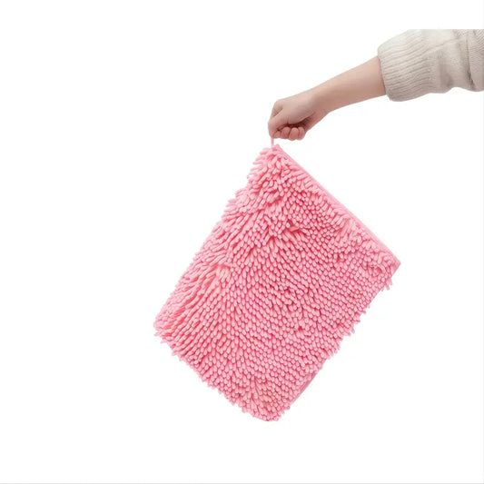 Blush Pink Plush Bath Mat