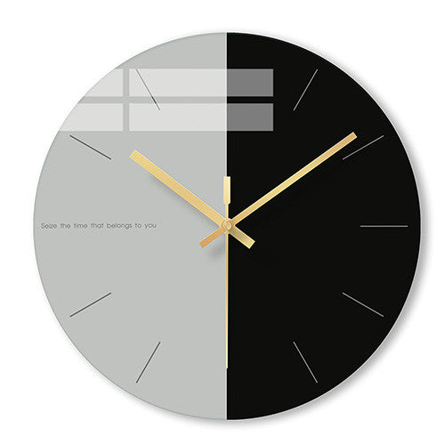 Sleek Glass Round Wall Clock