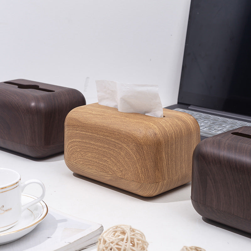 Walnut Wood Grain Napkin Box