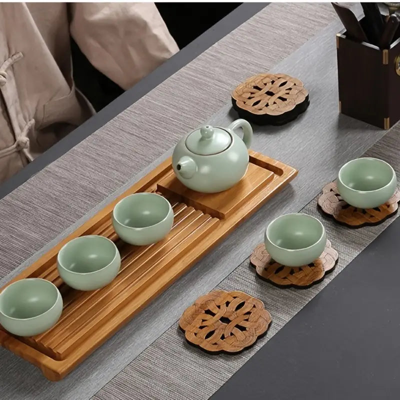 Bamboo Lotus Tea Coasters