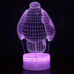 3D Magic Night Lamp - Baymax & Bear with Remote