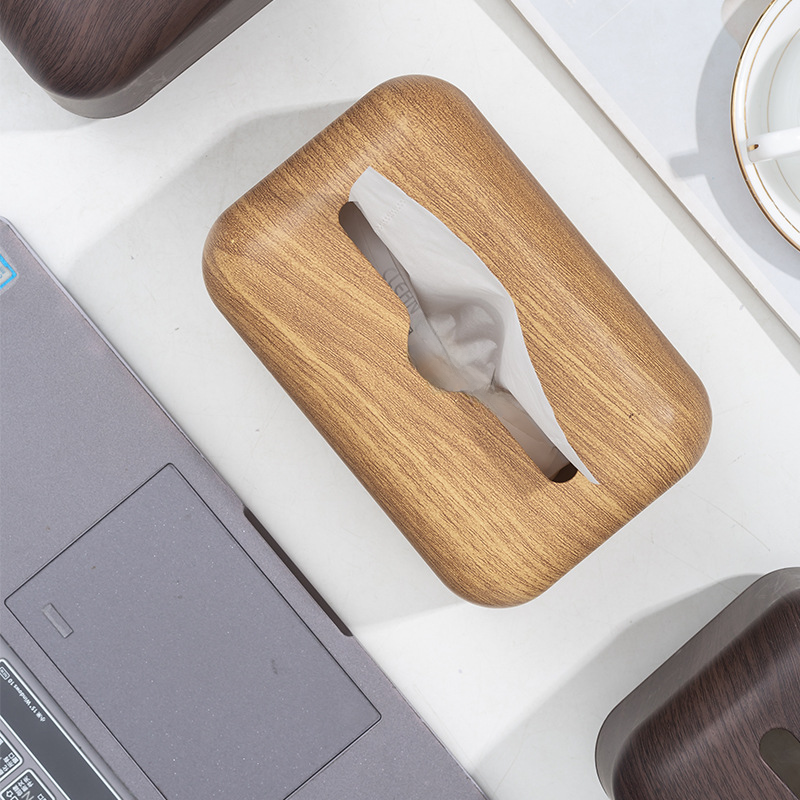 Walnut Wood Grain Napkin Box