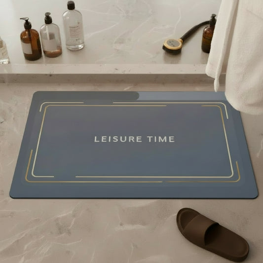 Absorbent Bath Mat - Non-Slip Modern Floor Mat
