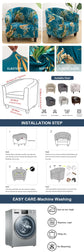 Stylish Living Room Chair Slipcover