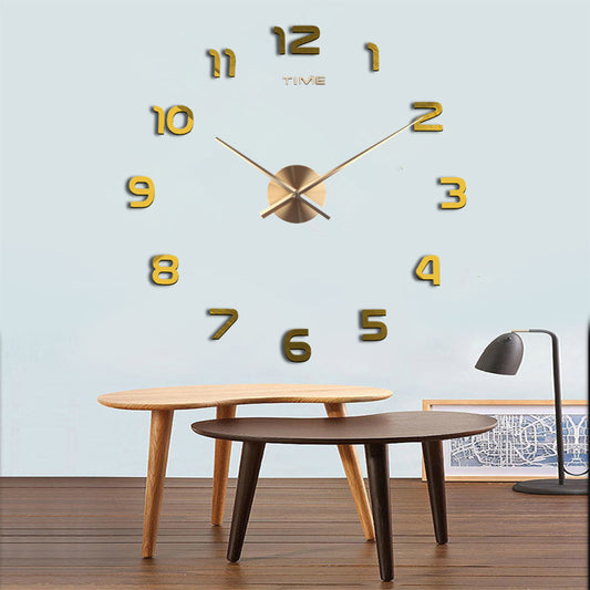 Chic DIY Acrylic Mirror Wall Clock