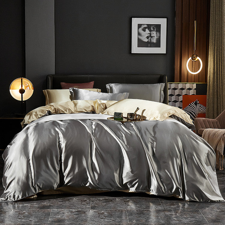 Elegant Silk Satin Bedding Ensemble
