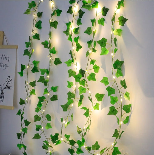 Verdant Leaf Solar String Lights